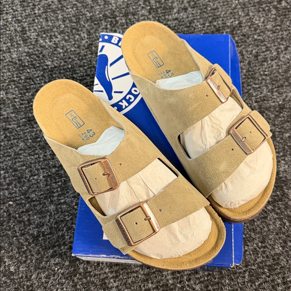 Birkenstock Arizona SOFT FOOTBED - NARROW - Suede Taupe - Picture 2 of 5